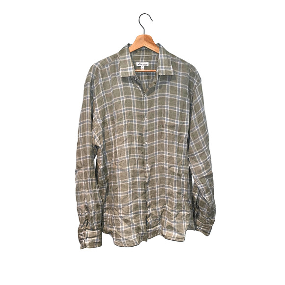 Peter Millar Seaside Men's Upwell Linen Sport Shirt Sz. L MSRP $149 - Picture 6 of 10